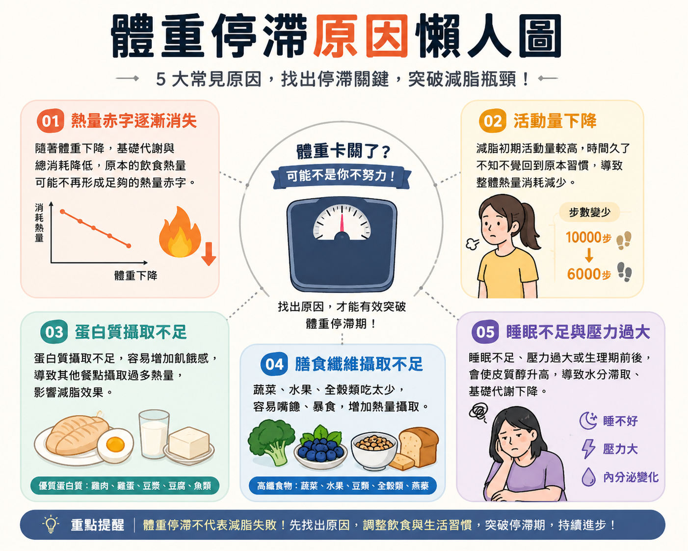 體重停滯原因