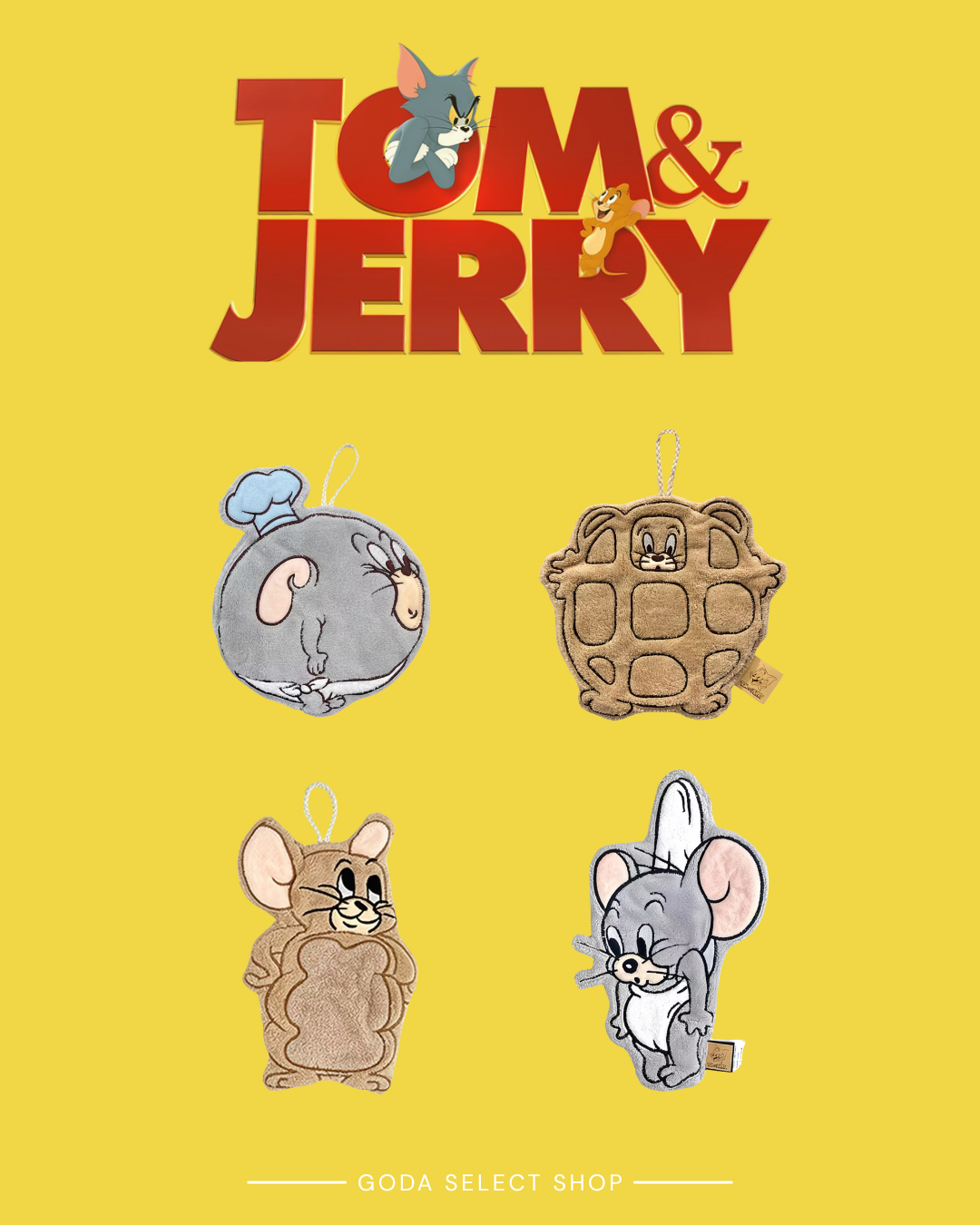 超級可愛 🔥 TOMJERRY 擦手巾
