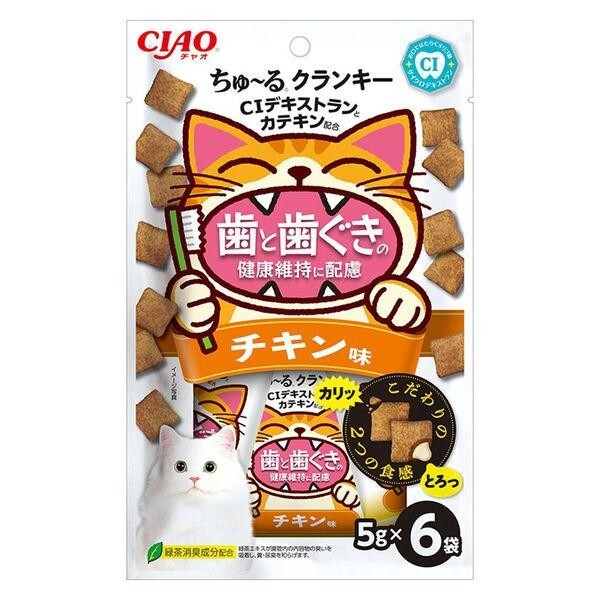 CIAO 貓小食．Churu 護齒雞肉味脆脆餅5g x 6包裝