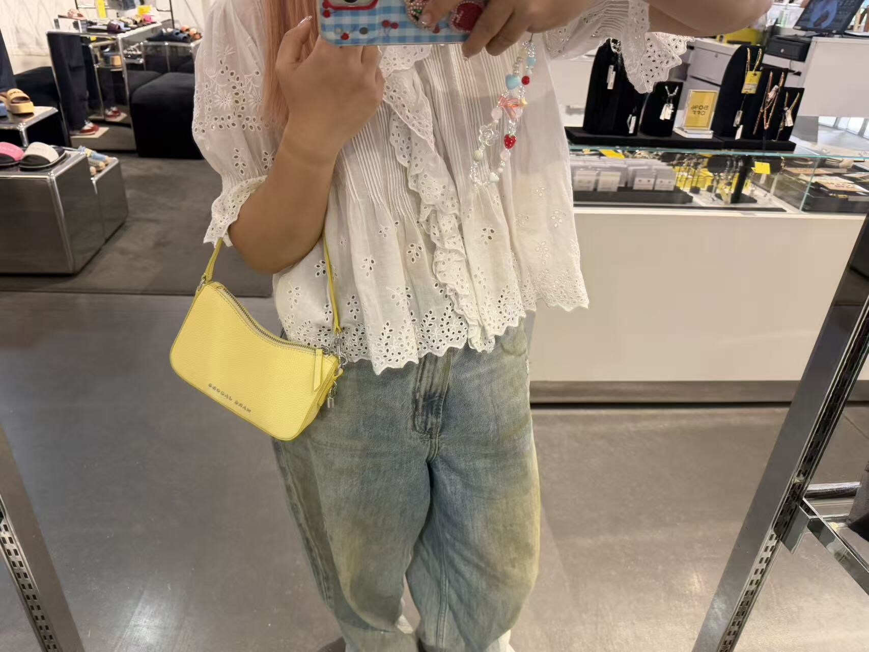 【直播】Marc Jacobs LX062656 Drifter 迷你腋下包(檸檬黃)