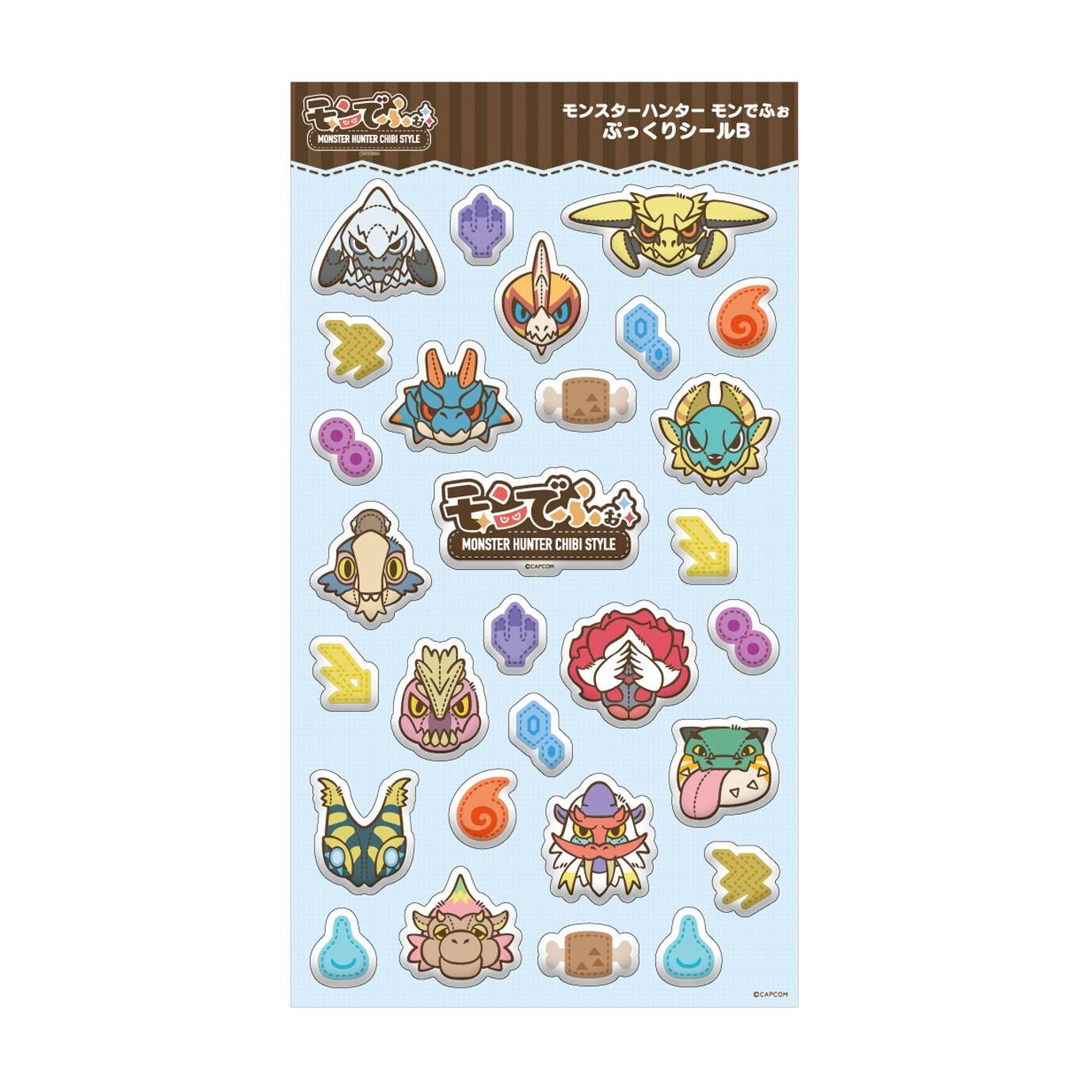 「ACG.GO」「預購」MONSTER HUNTER CHIBI STYLE Soft Sticker B