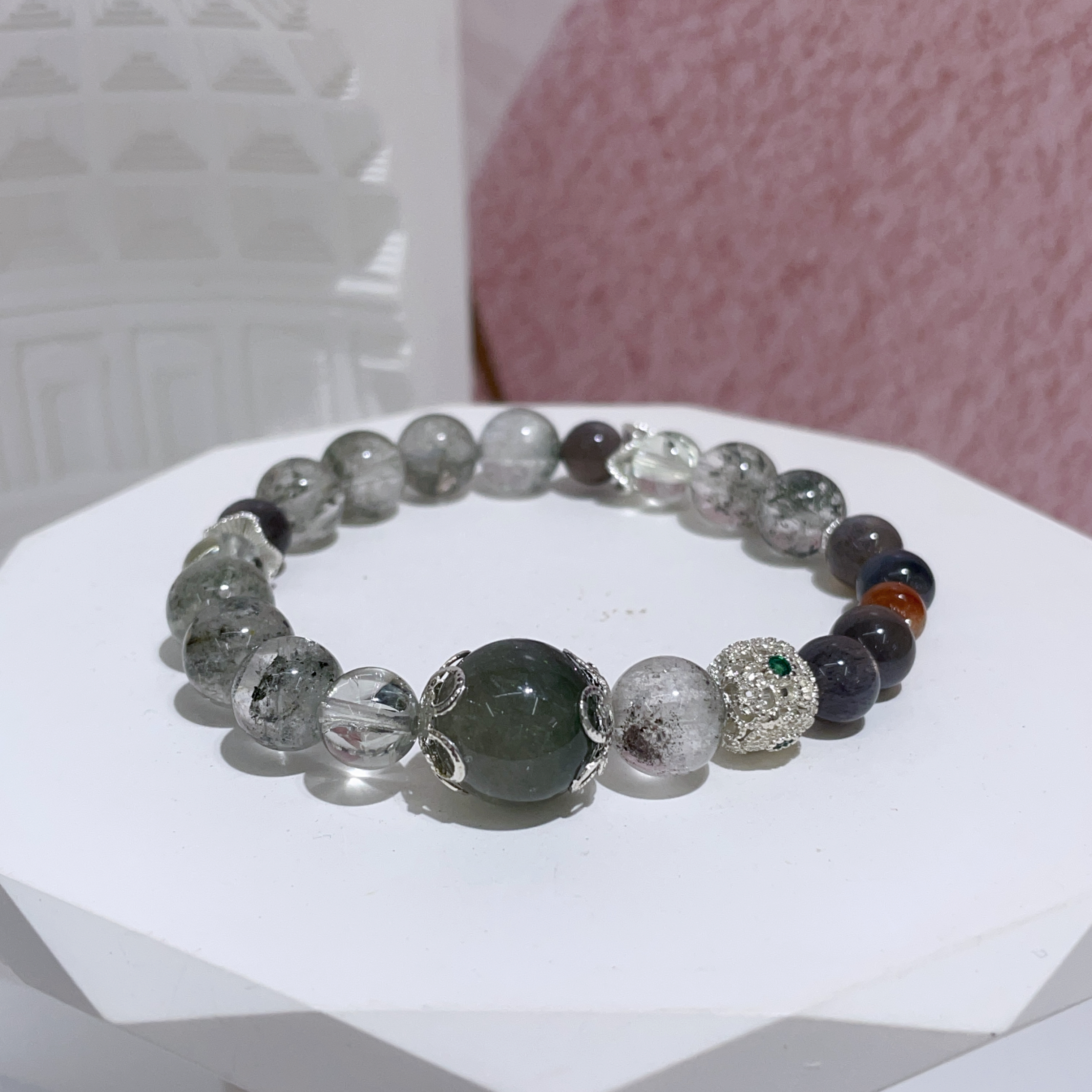 綠野聚寶・綠幽靈綠髮水晶