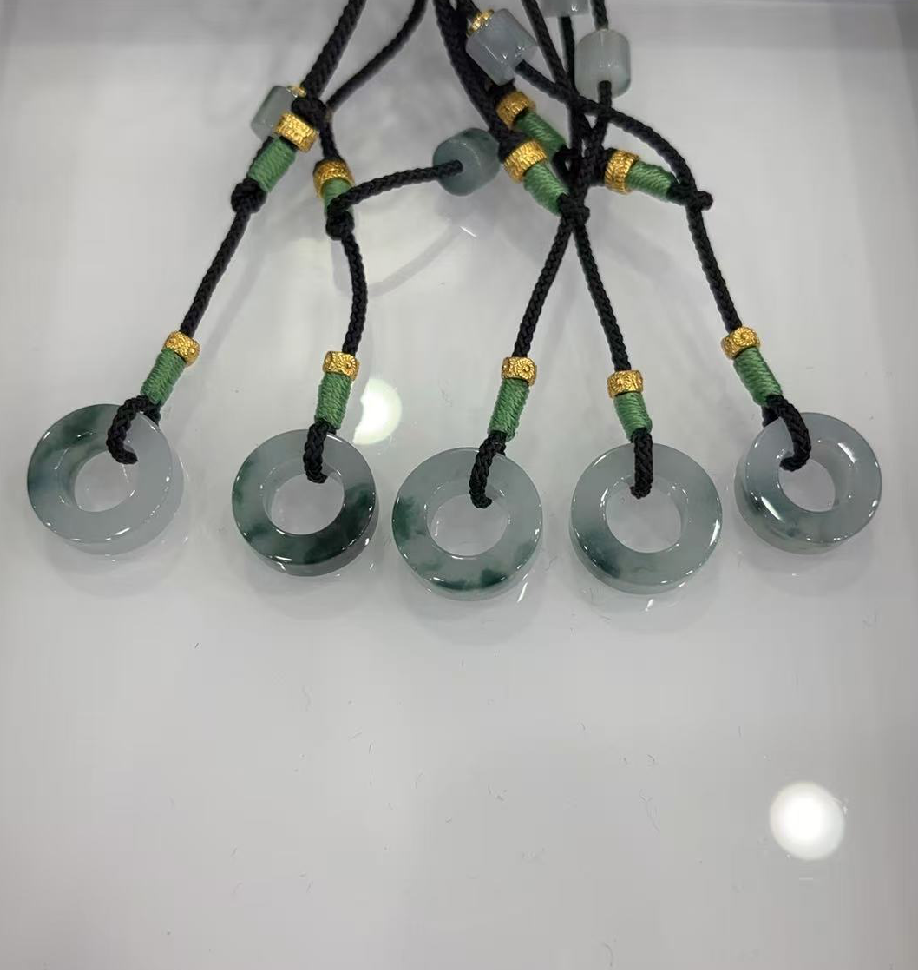 UB10 飄花翡翠子母扣 (TT6620)