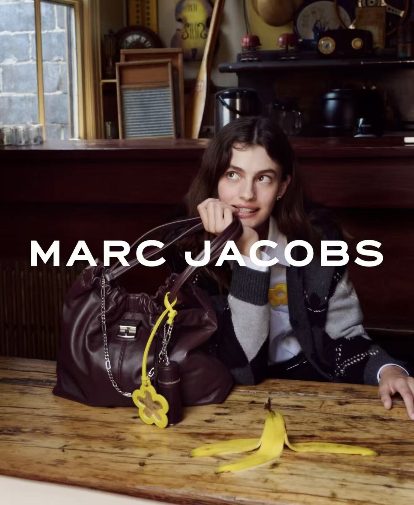 【直播】Marc Jacobs LX062659 Cristina 抓褶托特包(酒紅色)