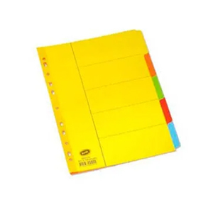 辦得事 6045 A4 五級彩色紙質分類索引 505060450