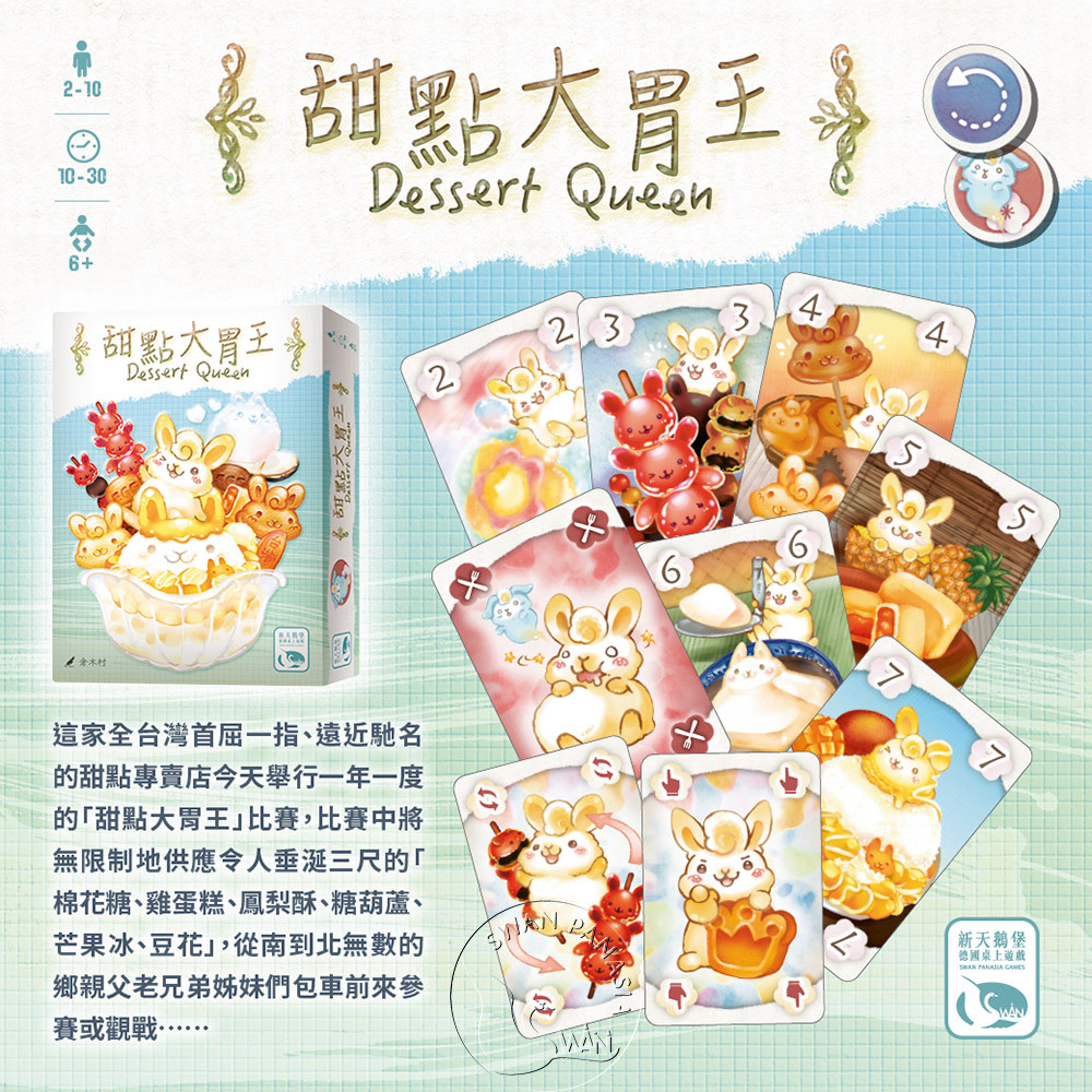 【新天鵝堡桌遊】甜點大胃王（小吃大胃王新美術版本） Dessert Queen