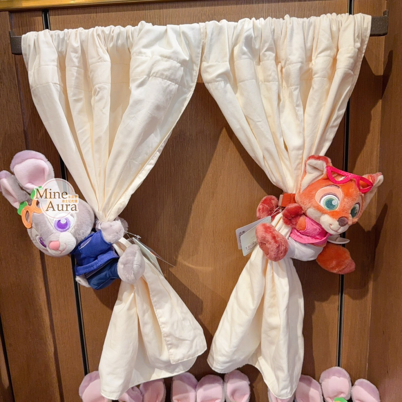 2026 夏日 動物方城市 Zootopia 哈茱蒂 Judy 兔 絨毛 造型 窗簾束帶 窗簾綁帶 -上海迪士尼樂園