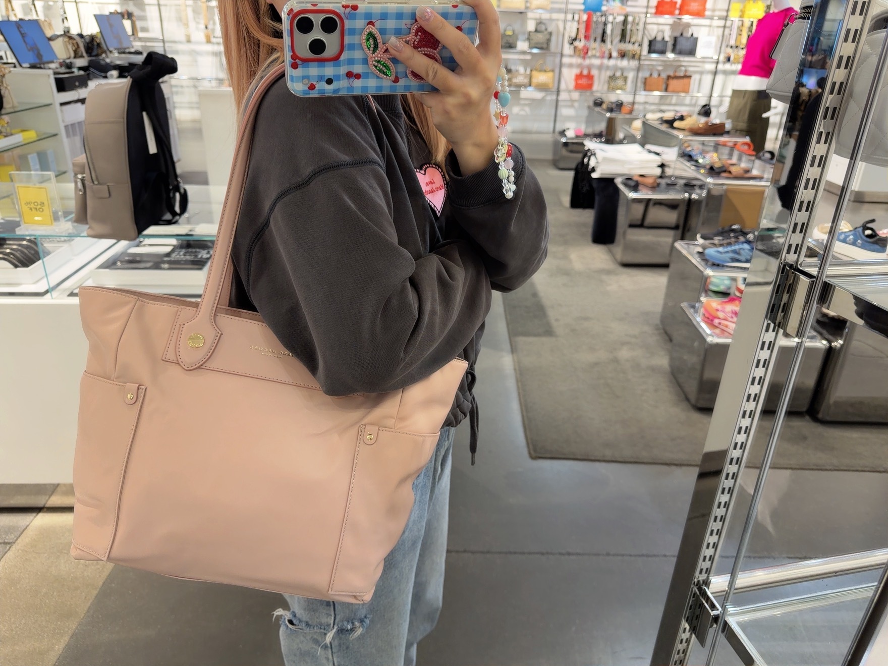 【直播】Marc Jacobs LX062661 尼龍托特包(粉色)