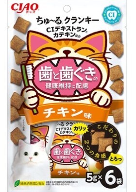 CIAO Churu 護齒雞肉味脆脆餅 5g x 6包裝
