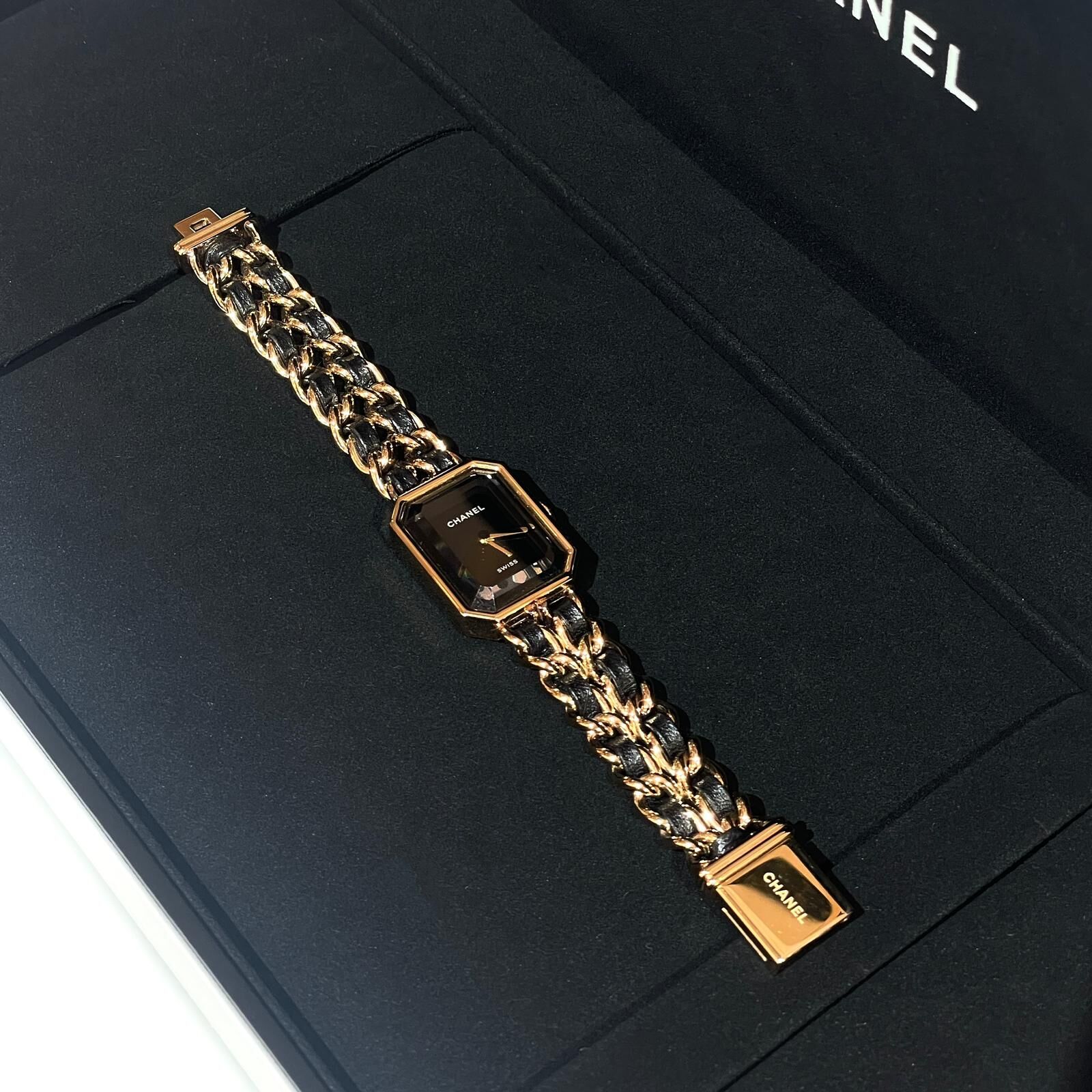 99%NEW二手CHANEL手錶 PREMIERE S H0001 黑金方糖石英錶 #香奈兒 #香榭站正品