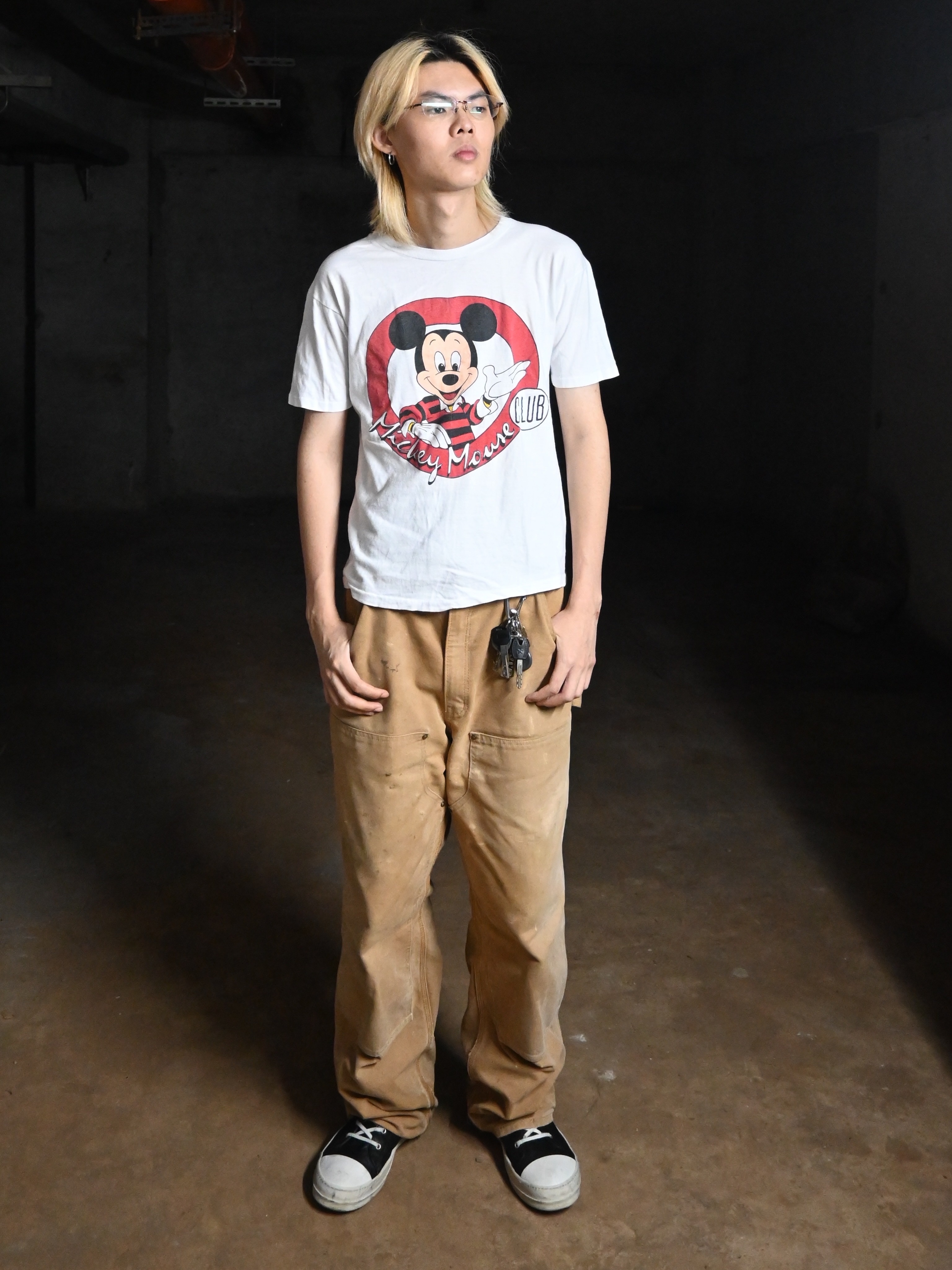80~90’s Disney  Micky Mouse Club T-Shirt (MADE IN USA)