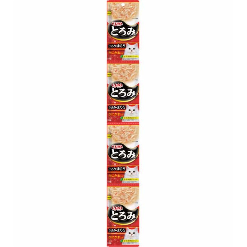CIAO 濃湯四連包 - 雞胸肉+鮪魚+蟹肉棒口味 35g 4包