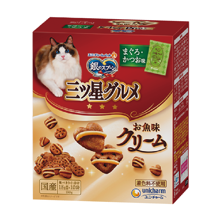 Unicharm｜吞拿魚、鰹魚肉醬拼餅乾180g (UIC-0549)
