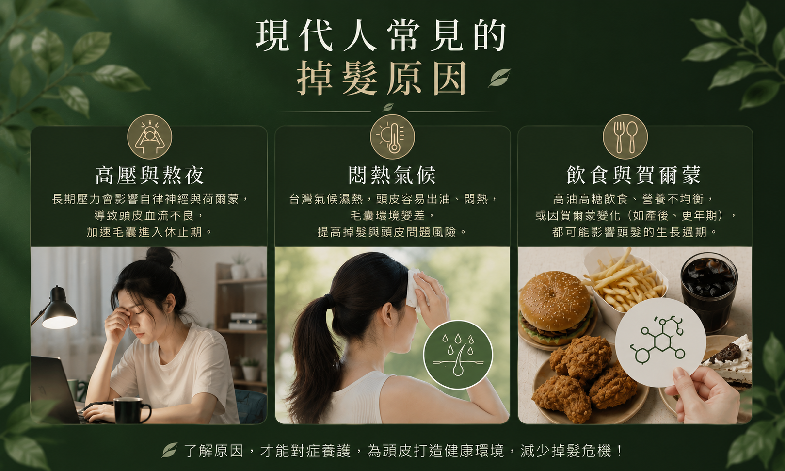 掉髮常見原因