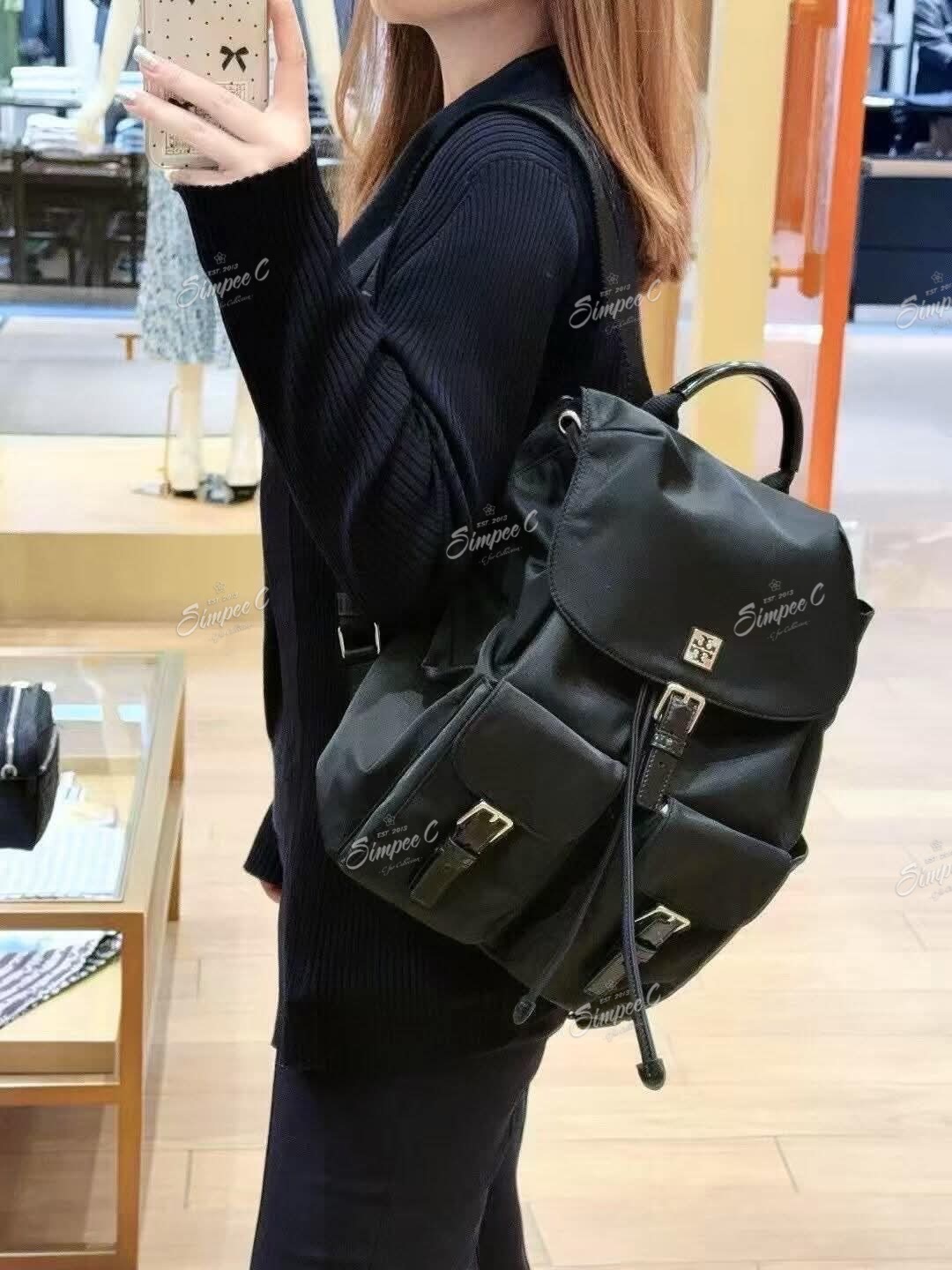 Tory Burch Virginia Backpack 降落傘物料尼龍背包