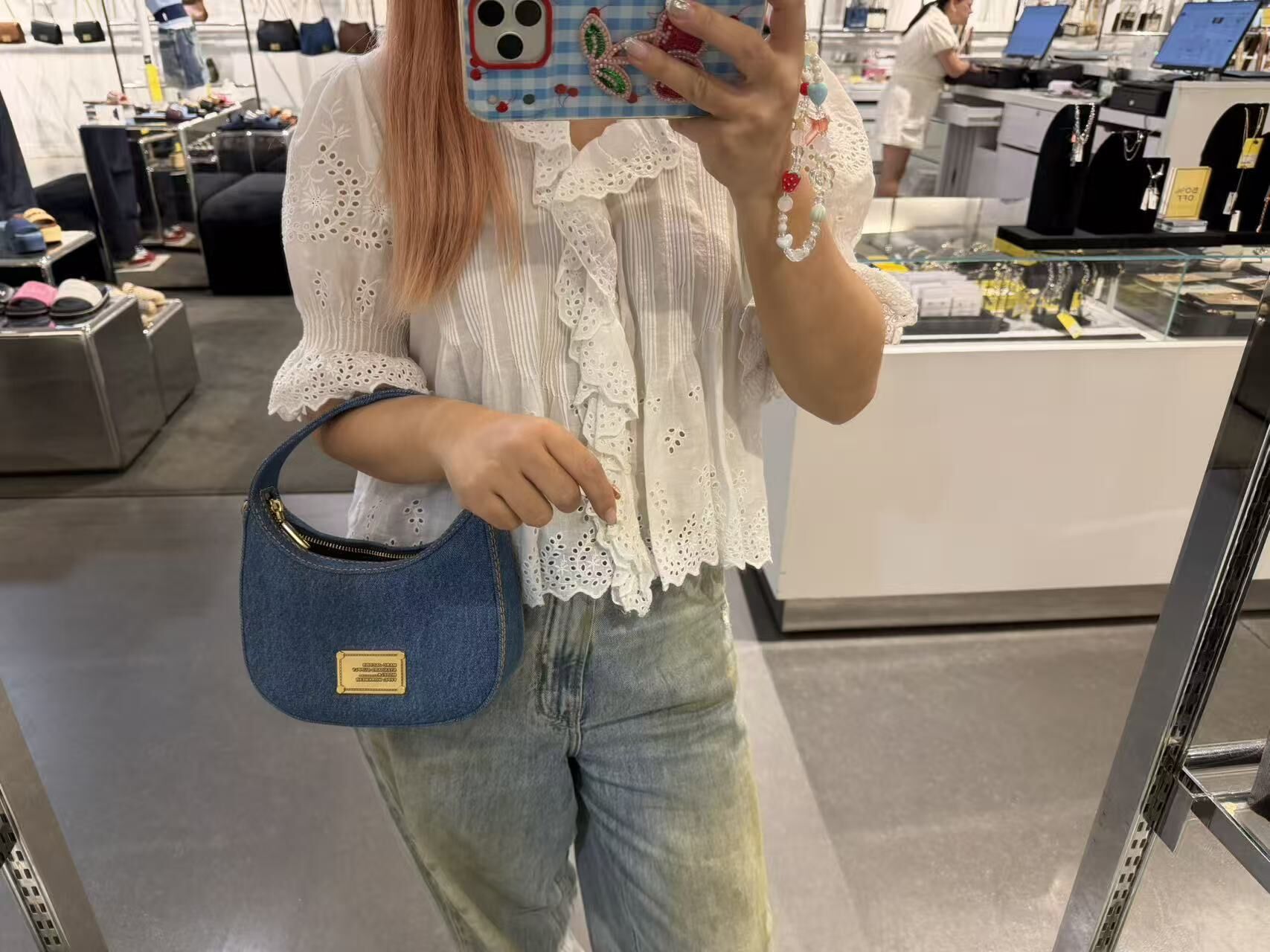 【直播】Marc Jacobs LX062663 牛仔腋下包