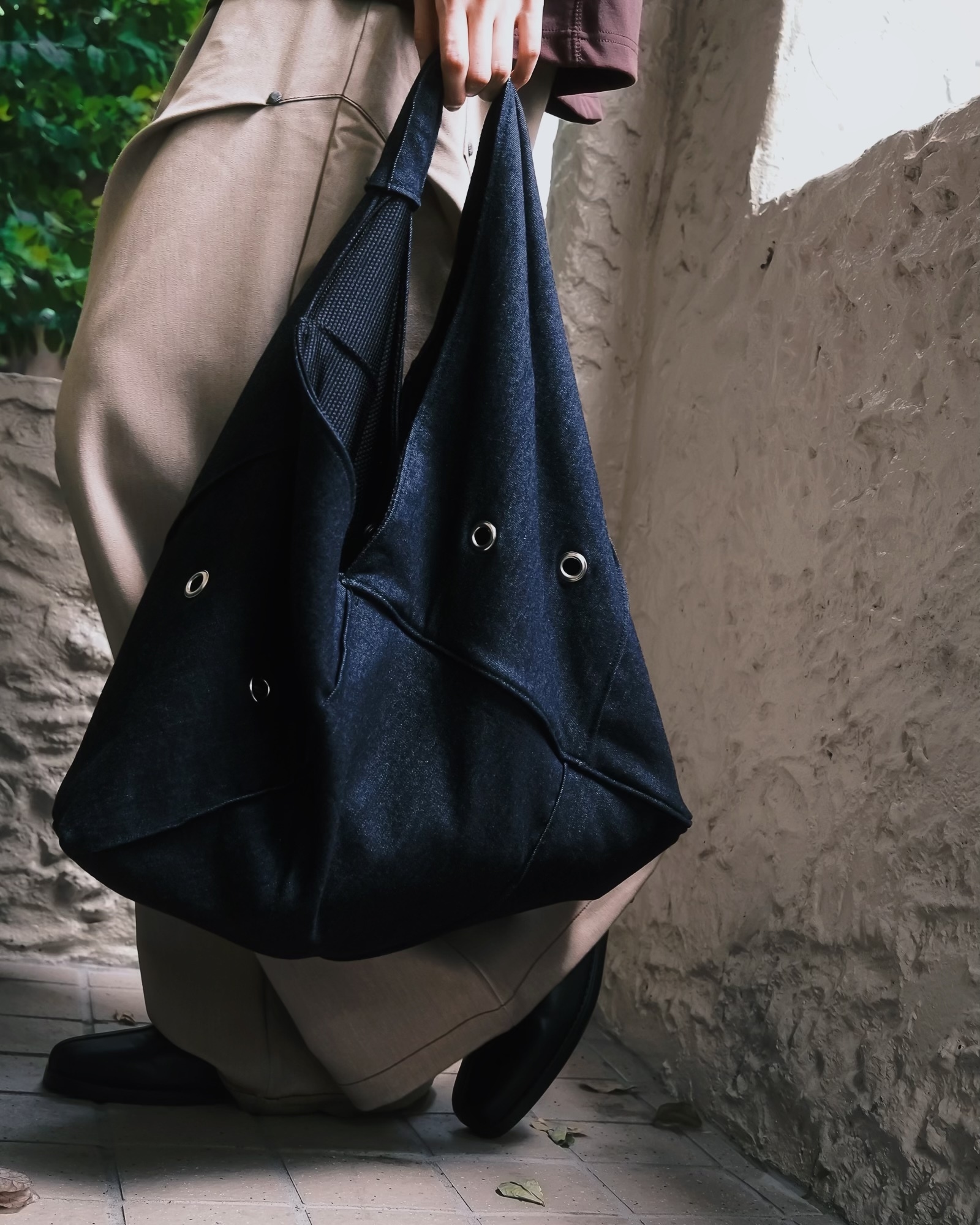 Neverland｜Seam Denim Bag (Dark Denim)