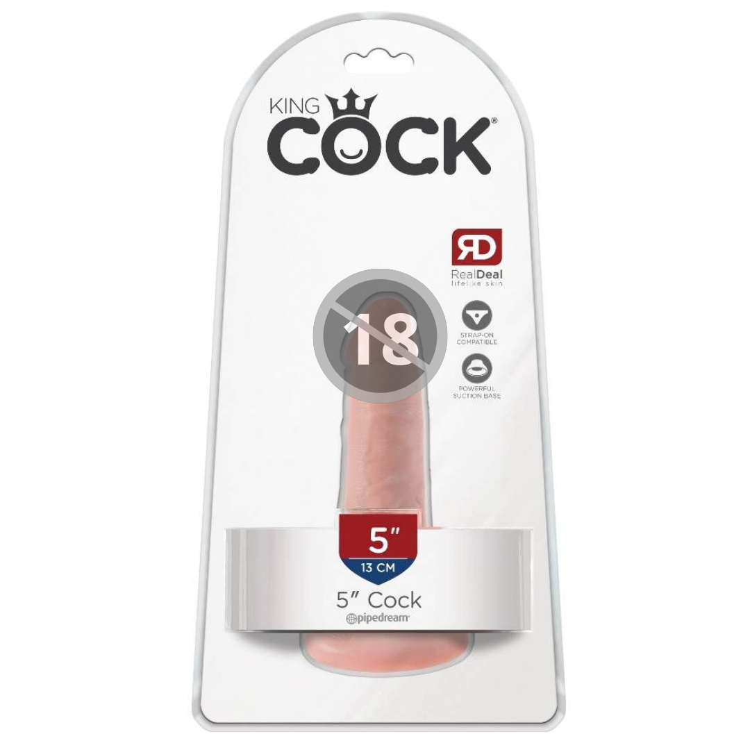 King Cock - 仿真假陽具 5″ - 肉色