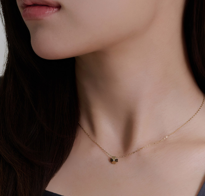 BS045 LLOYD 陽光四葉草14K 頸鍊 Sunshine Clover 14K Necklace