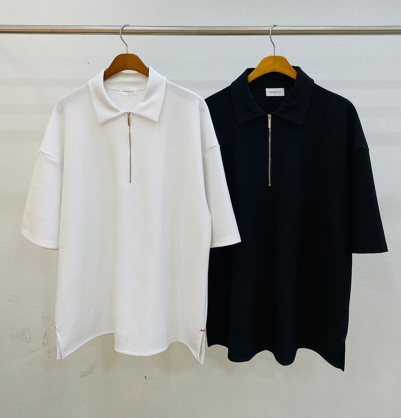 反領拉鍊短袖Tee UNSTANDARD-164T
