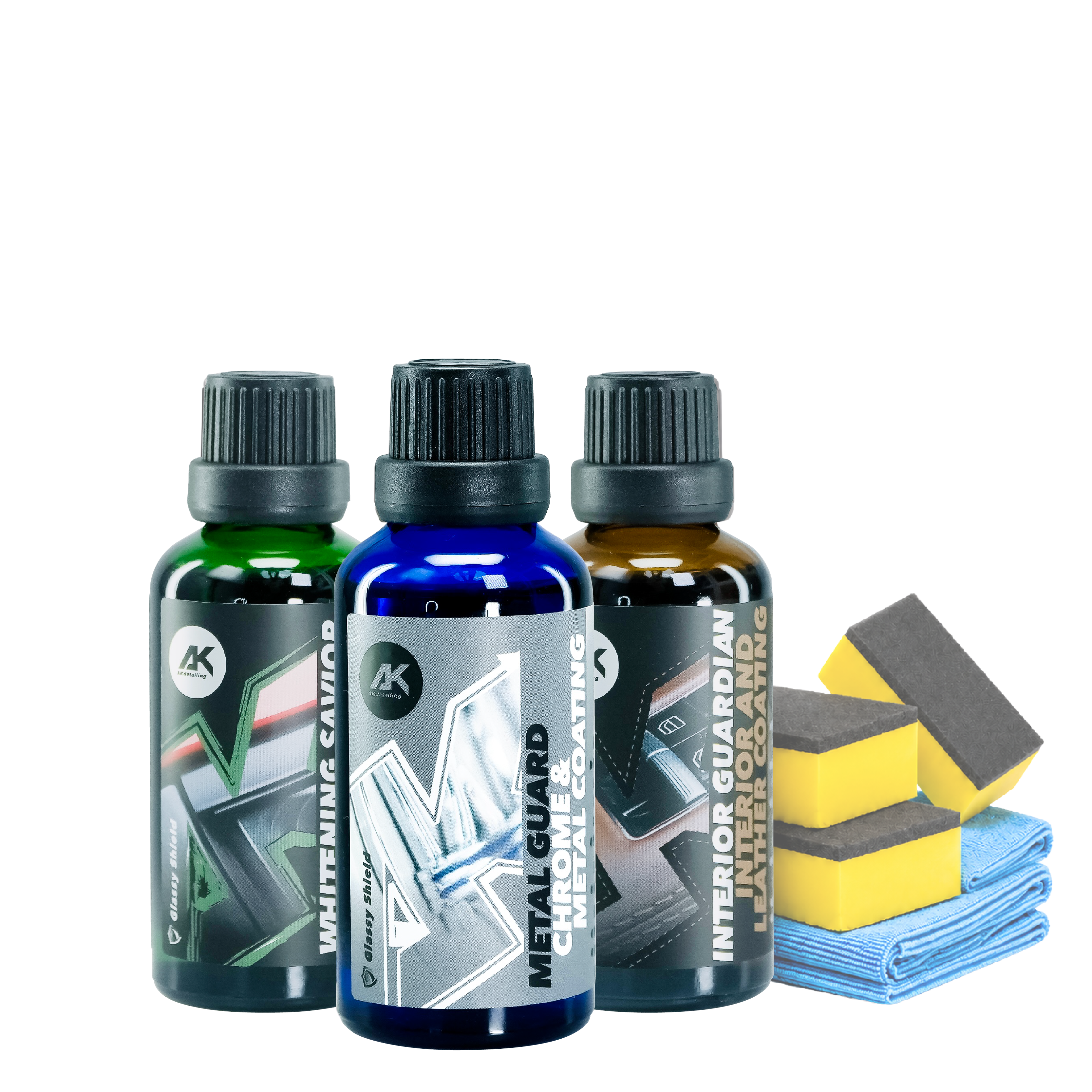 Triple Shield Detail Coating Set｜Leather, Plastic & Chrome Care Kit