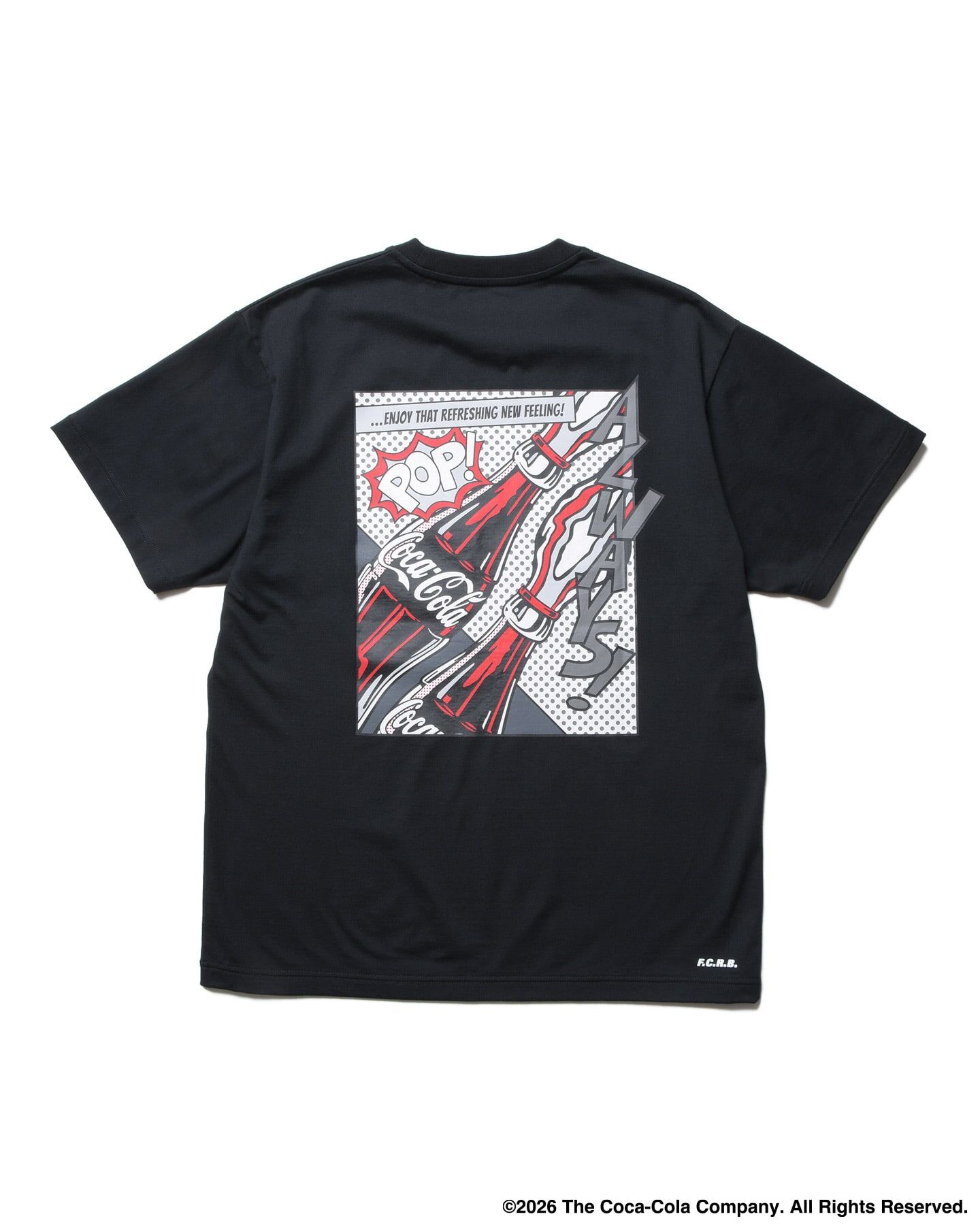 FCRB Coca-Cola AD BANNER TEE - Black