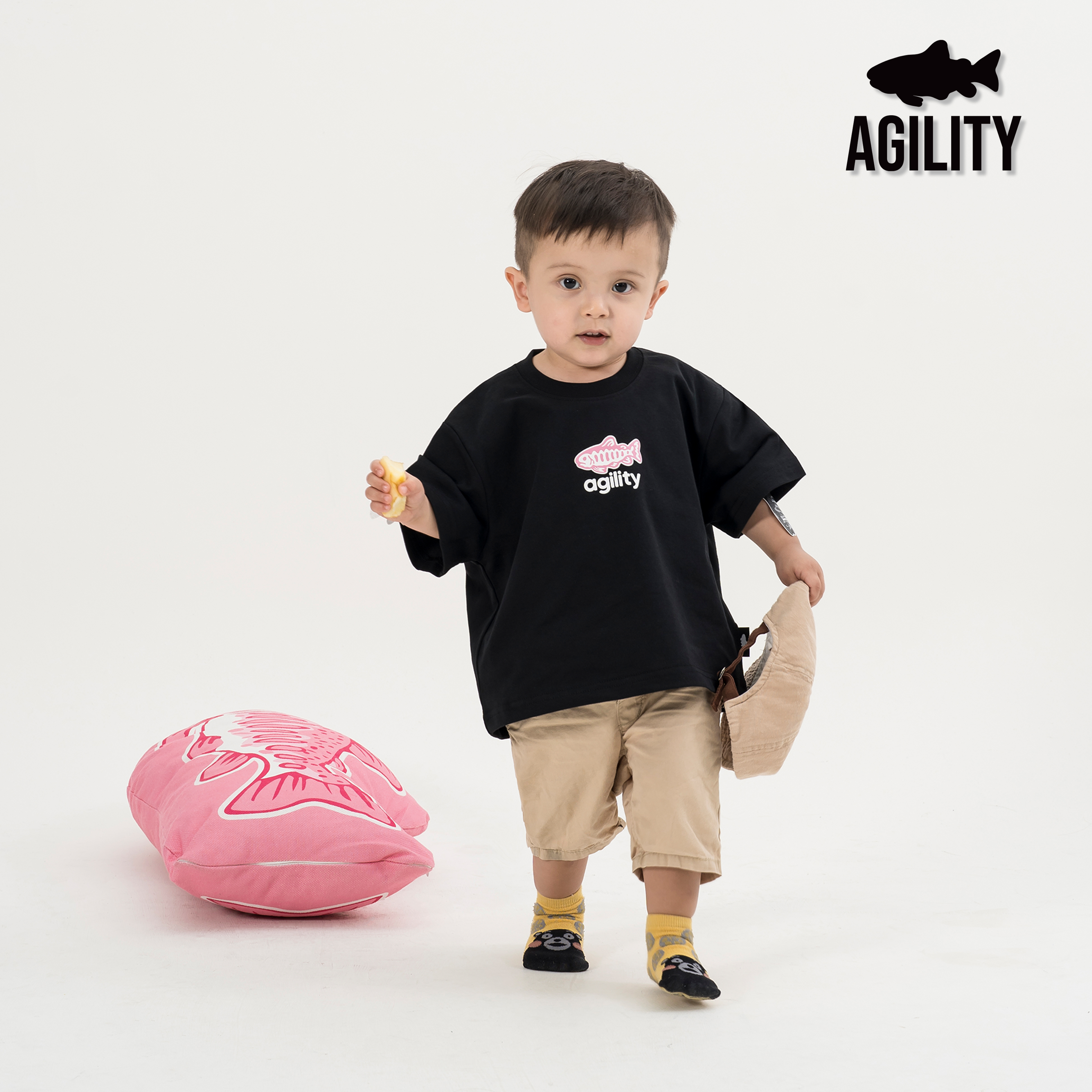 AGILITY CREW SP Logo Tee / Kid 童裝 簡化鮭魚 兒童短袖Tee [SPT-K-多件優惠]