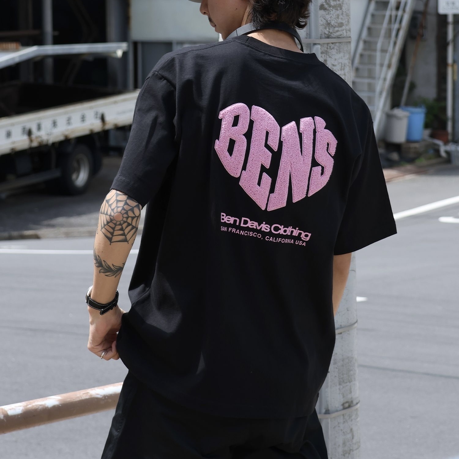 Ben DaviS JP Heart Chenille 3 Tee