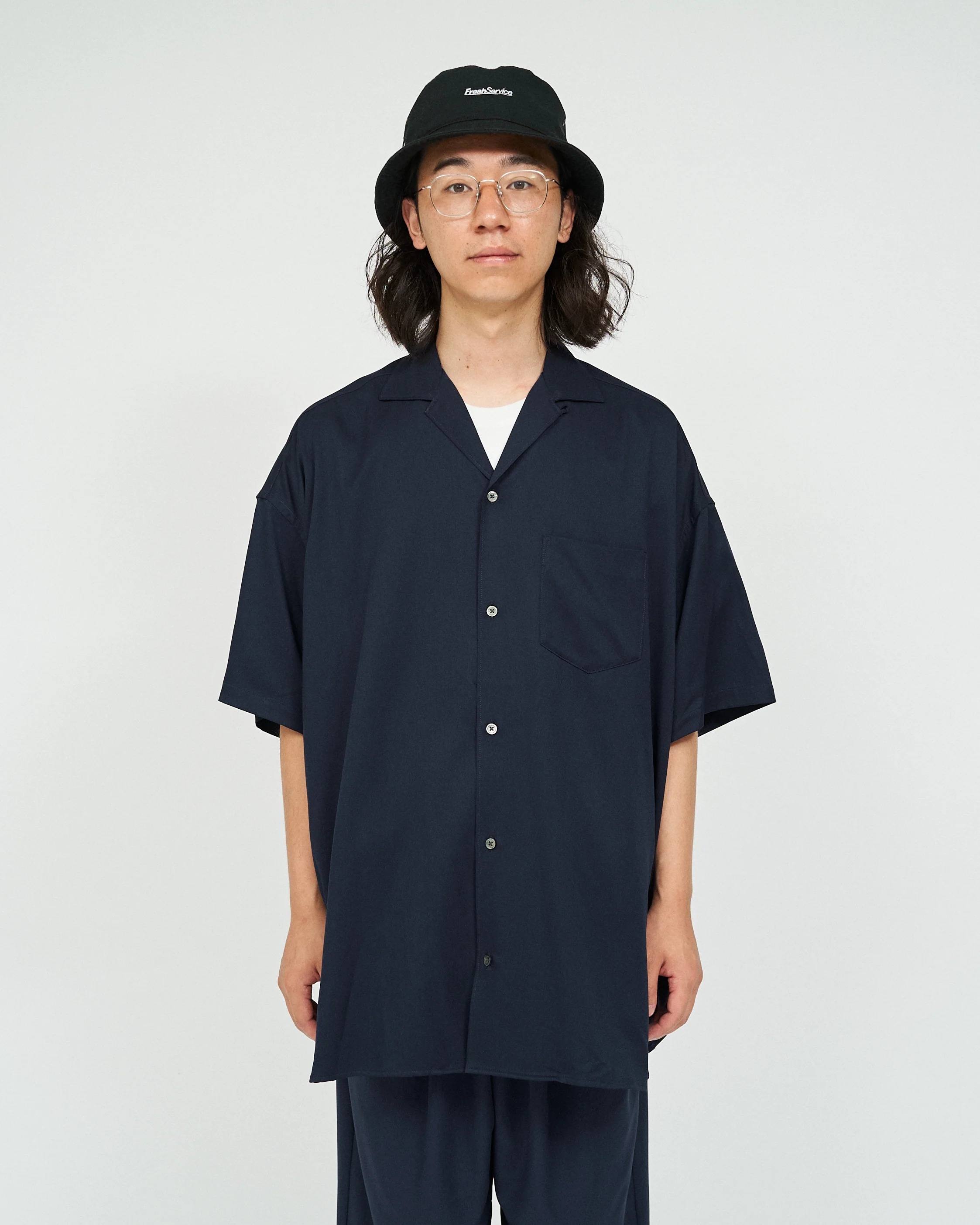 『代購商品』2026SS FreshService COOLFIBER OPEN COLLAR S/S SHIRT 口袋 襯衫