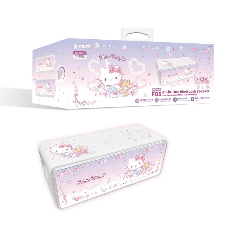XPower x Sanrio Hello Kitty Rhythm F05 無線藍牙喇叭小夜燈
