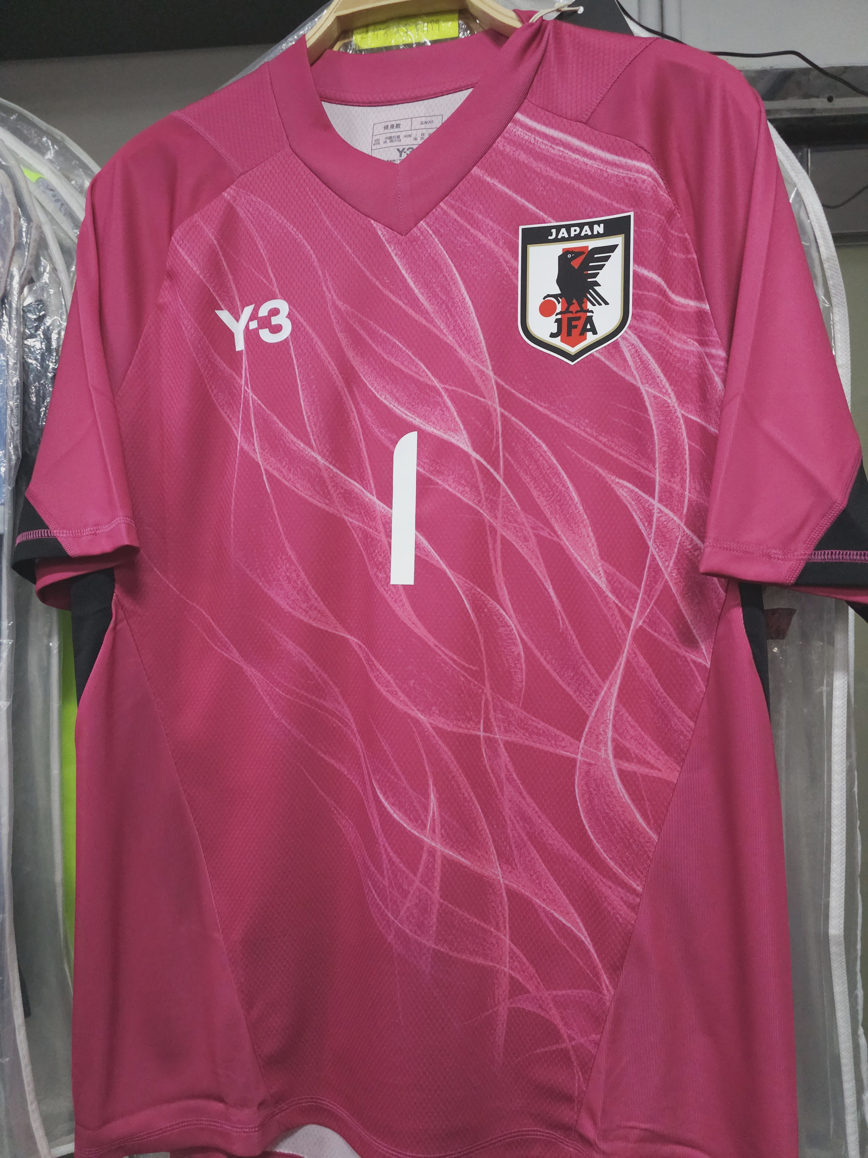 2024日本國家隊 x Y3 DIY粉龍球員版球衣