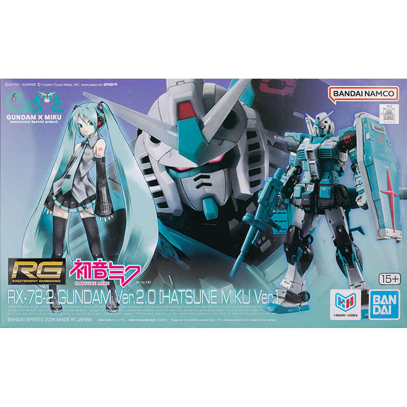 RG - 1/144 RX-78-2 高達 Ver. 2.0 [初音未來 Ver.] 《高達45周年 x 初音未來》