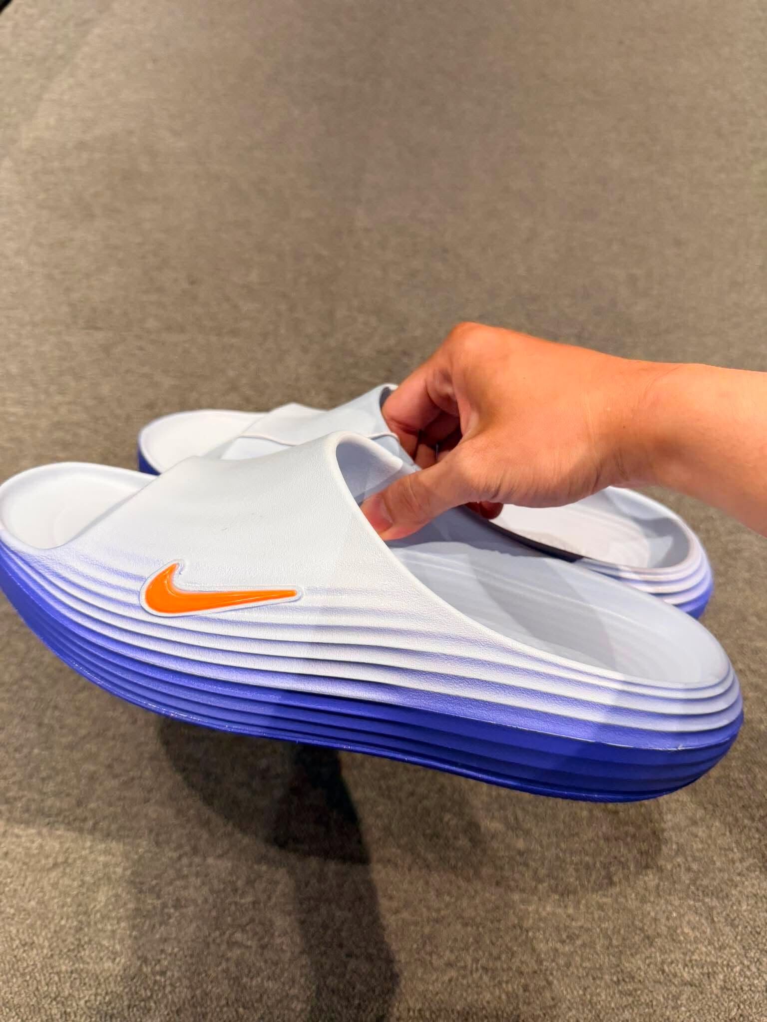 Nike ReactX Rejuven8 Slide 藍橘色 男鞋 拖鞋 HV4479-405