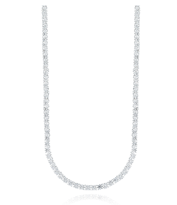 BS005 LLOYD 經典網球頸鍊 White Timeless 3mm Basic Tennis Necklace (42cm)