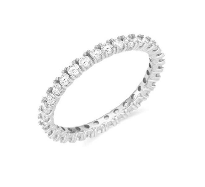 BS006 LLOYD 925 經典網球款戒指 White Timeless 2mm Eternality Tennis ring