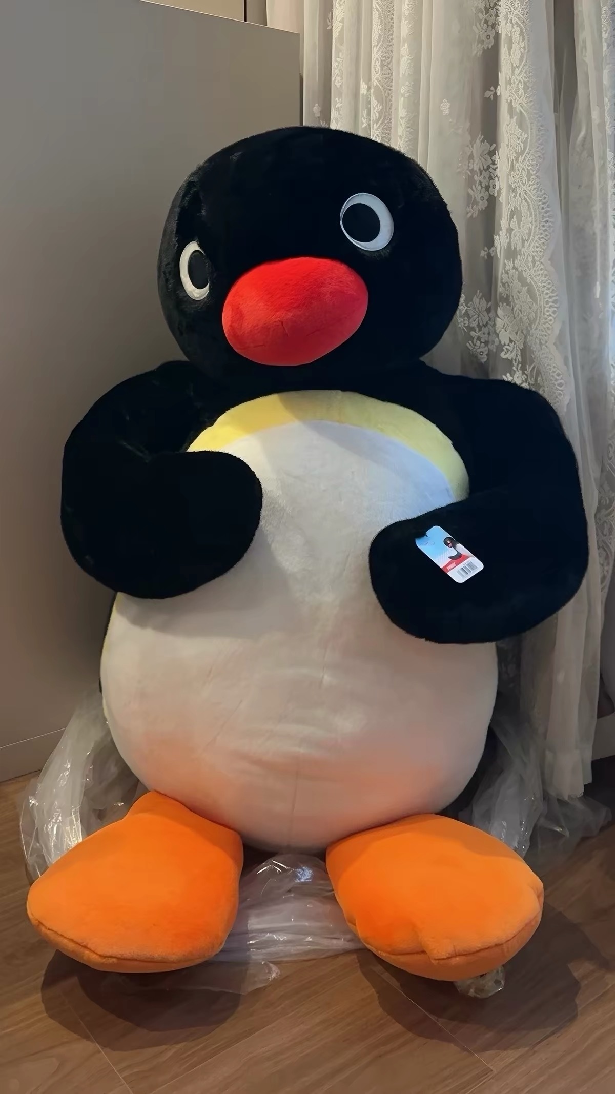 Pingu 巨大磁吸玩偶抱枕 108cm