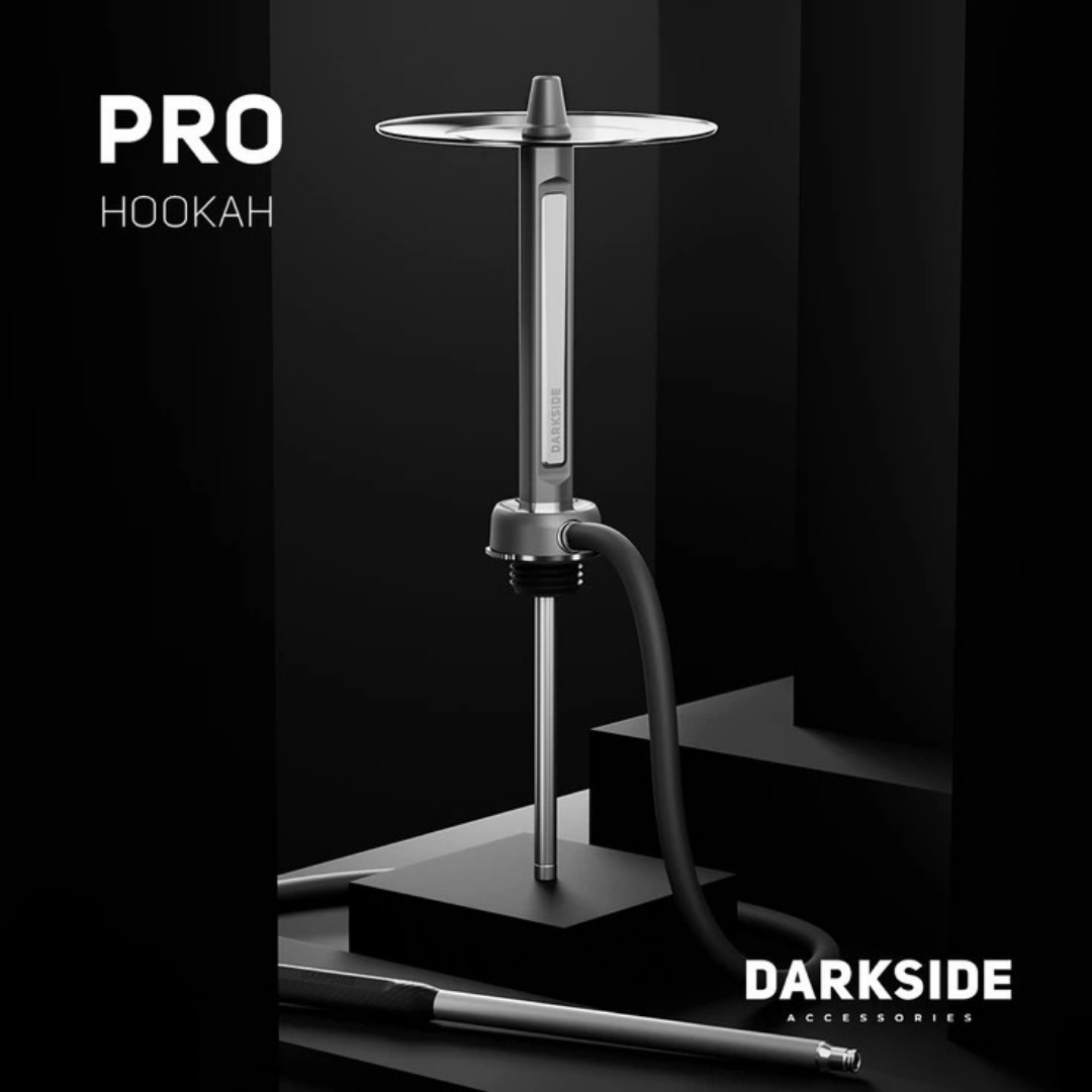 DarkSide Pro Grey Chrome Hookah Stem