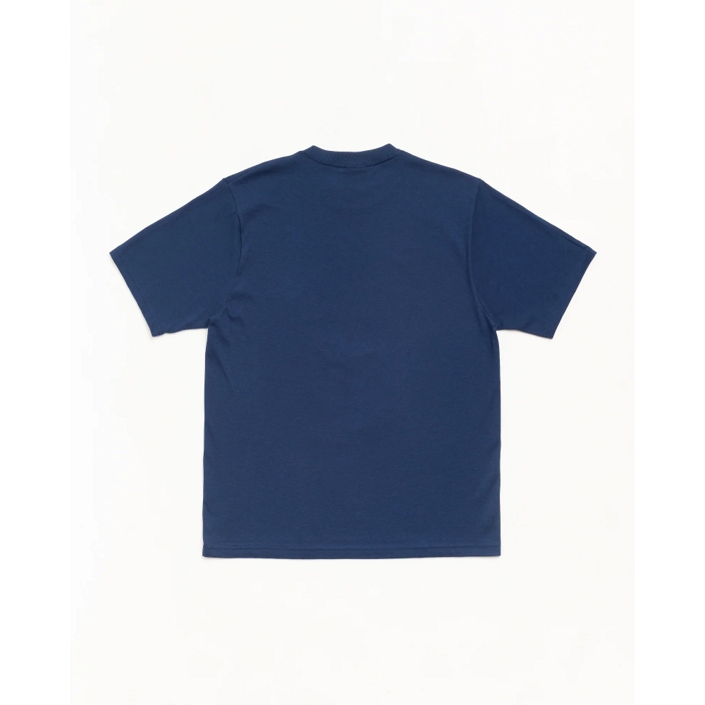 Stussy S FLOWER TEE 短T 深藍 白色 黑色