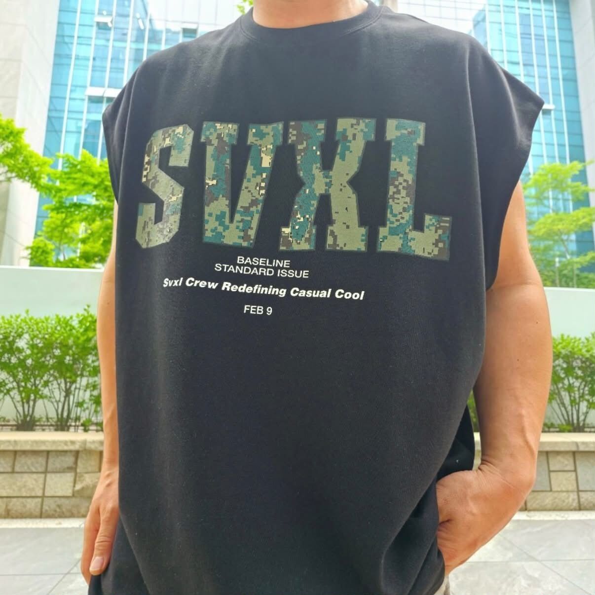 OverSize英文字背心 SVXL-131V