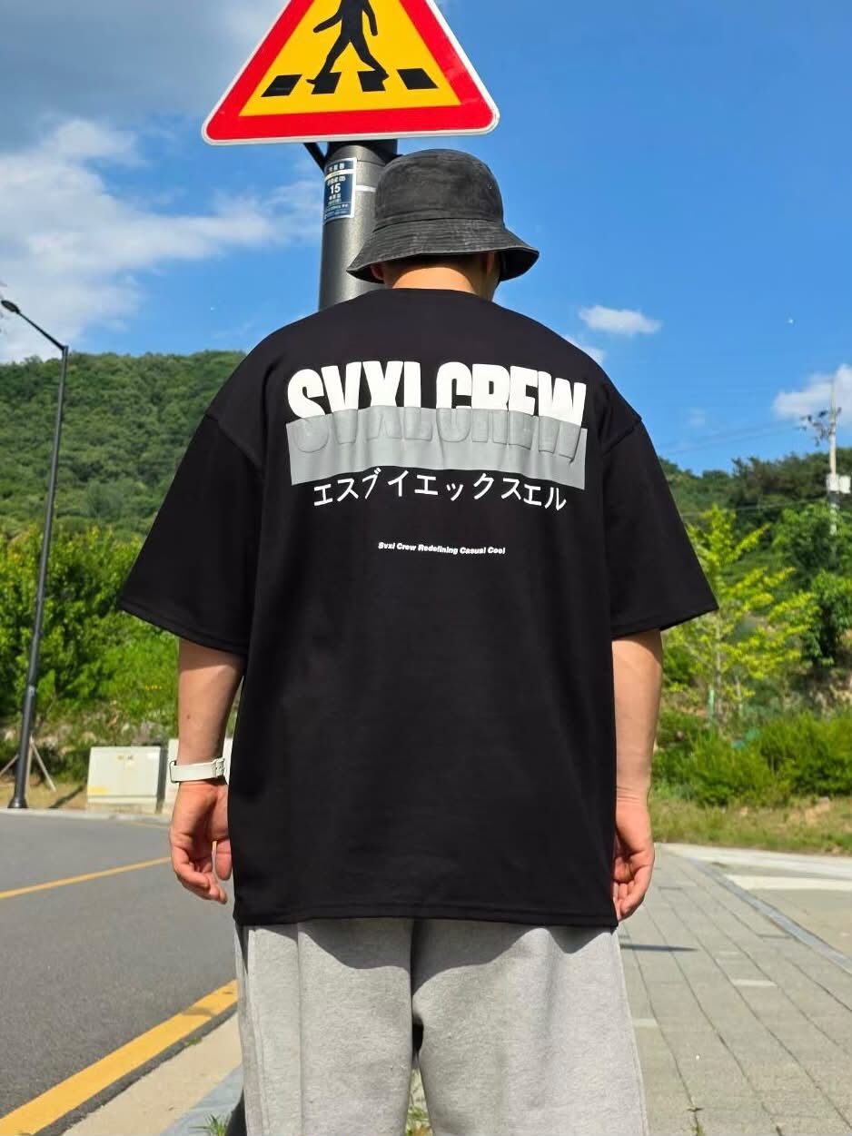 OverSize英文字短袖Tee SVXL-134T