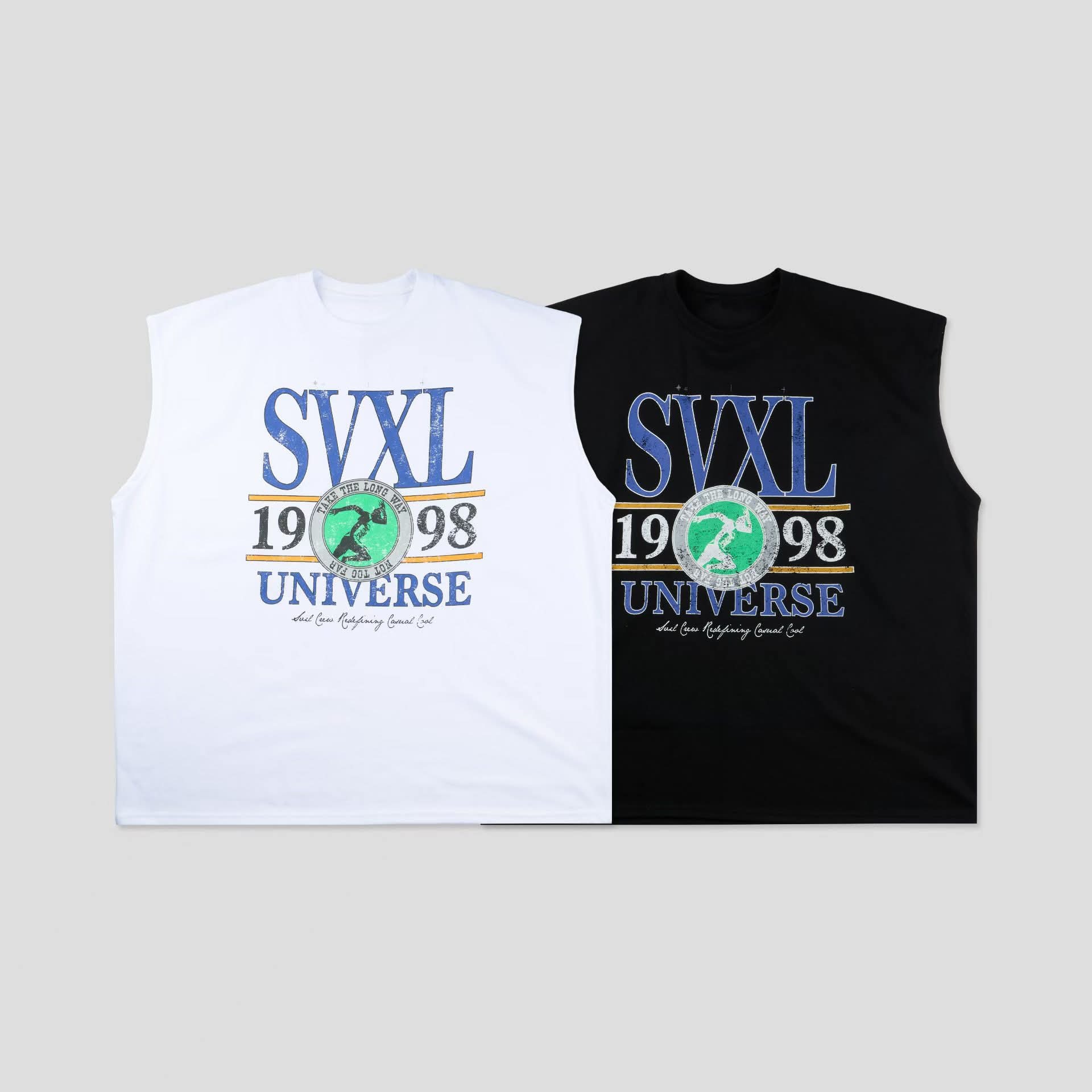 OverSize英文字圖案背心 SVXL-135V