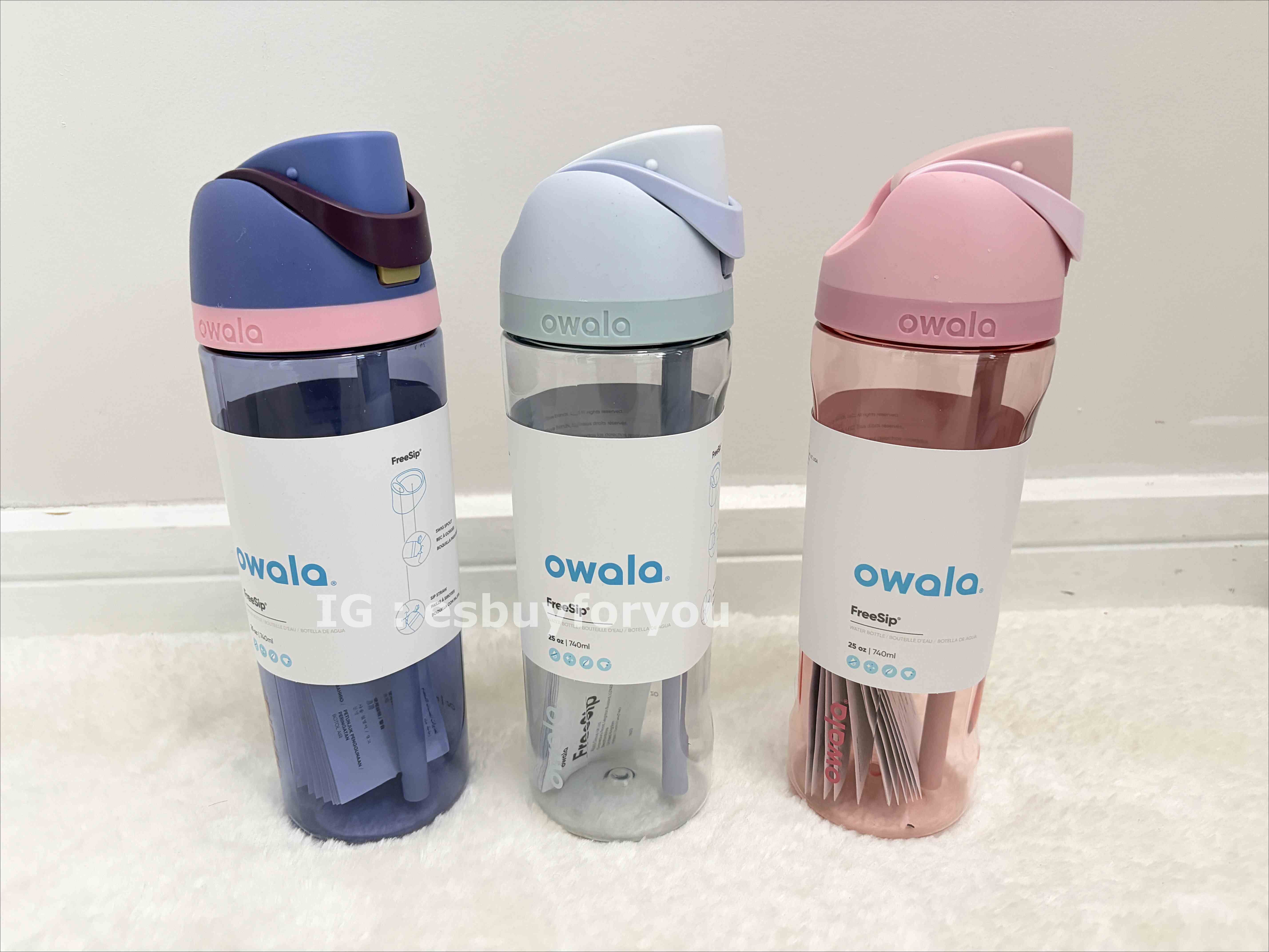 Owala(710ml 24oz) 透明 FreeSip Tritan 水壺 (內有吸管)