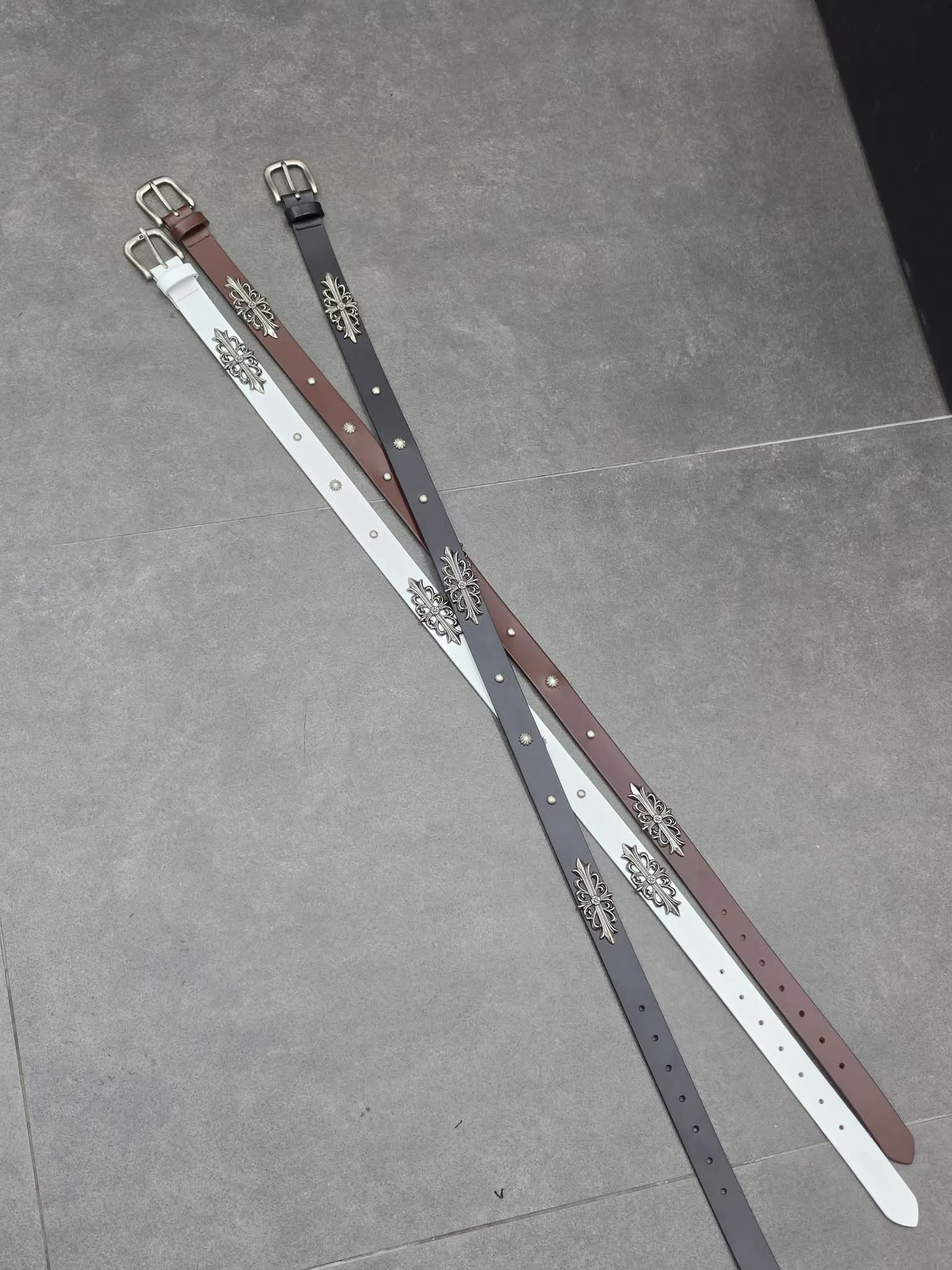 銀扣真牛皮皮帶 TAC-AT-003A