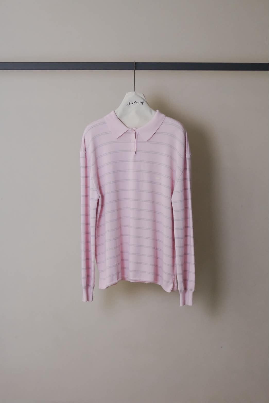 PA21 奶昔條紋 Polo 上衣