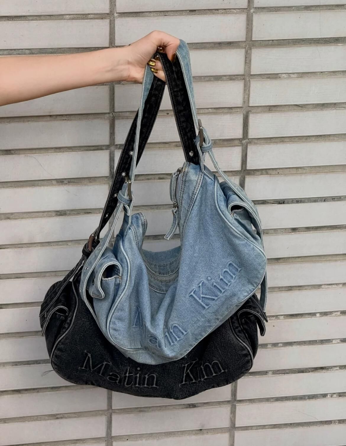 MATIN KIM MATIN DUST DENIM SIDE POCKET BAG (2 Colours)