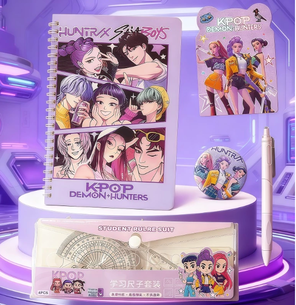 kpop hunter 猎魔女团学习用品5件套文具套装