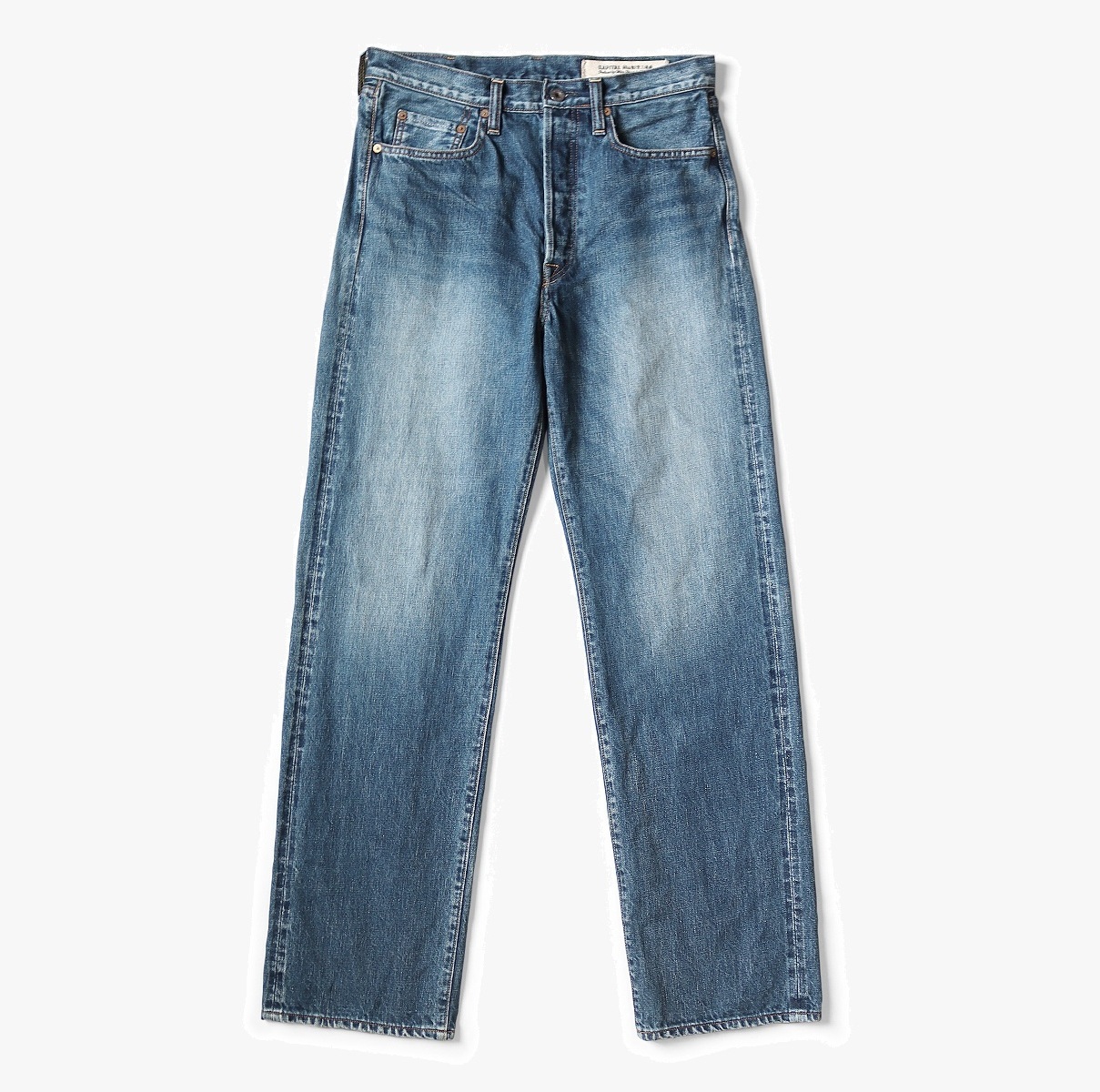 KAPITAL 13.5oz ZIMBABWE DENIM 5-POCKET MONKEY TH (DISTRESSED) - PRE ORDER ITEM (預訂中)