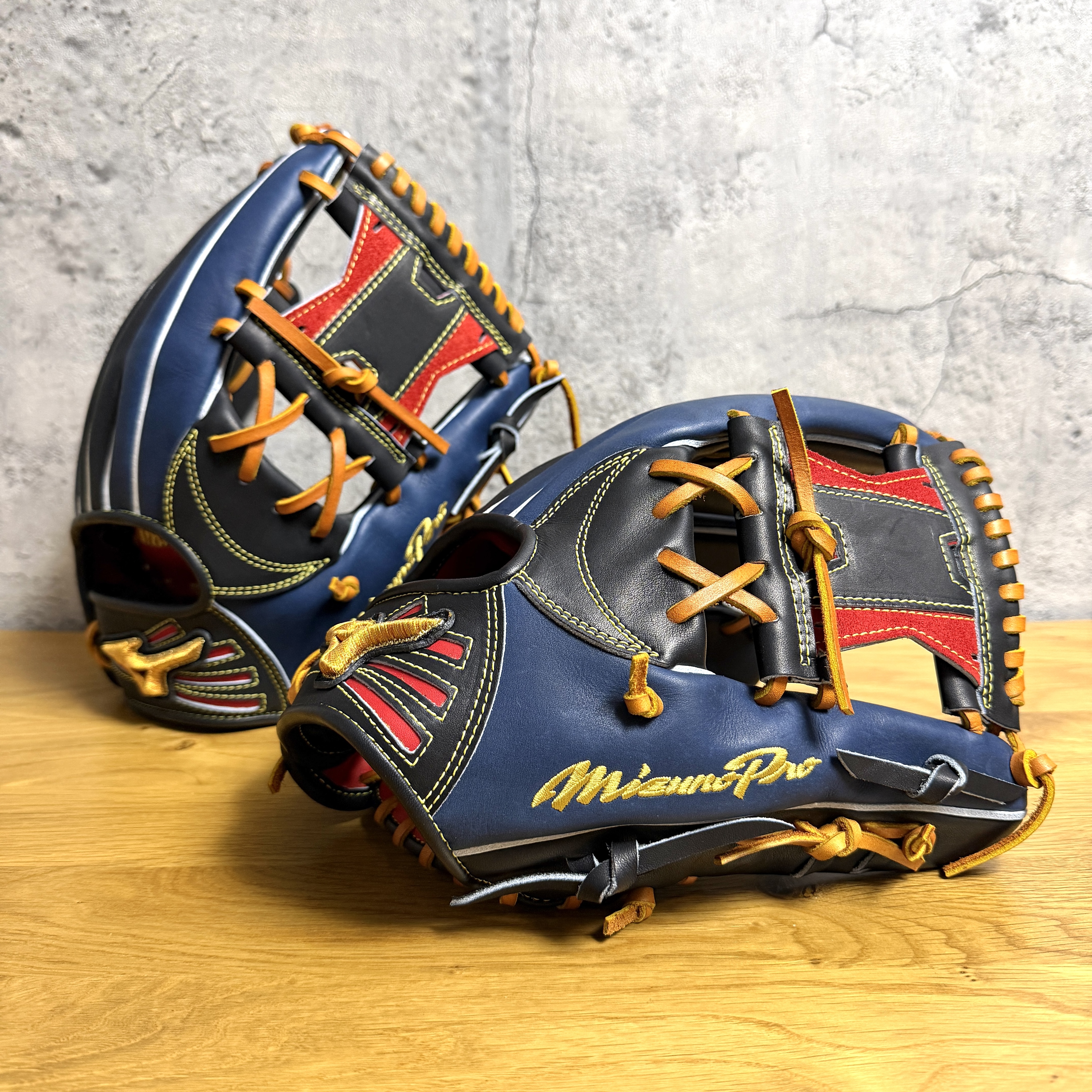 【預約商品 約10月進貨】 約11.8吋 Mizuno Pro 硬式 大內野 長岡秀樹 +10mm 六孔內建退指 金標 波賀HAGA產 M-M009  瘋牛限定