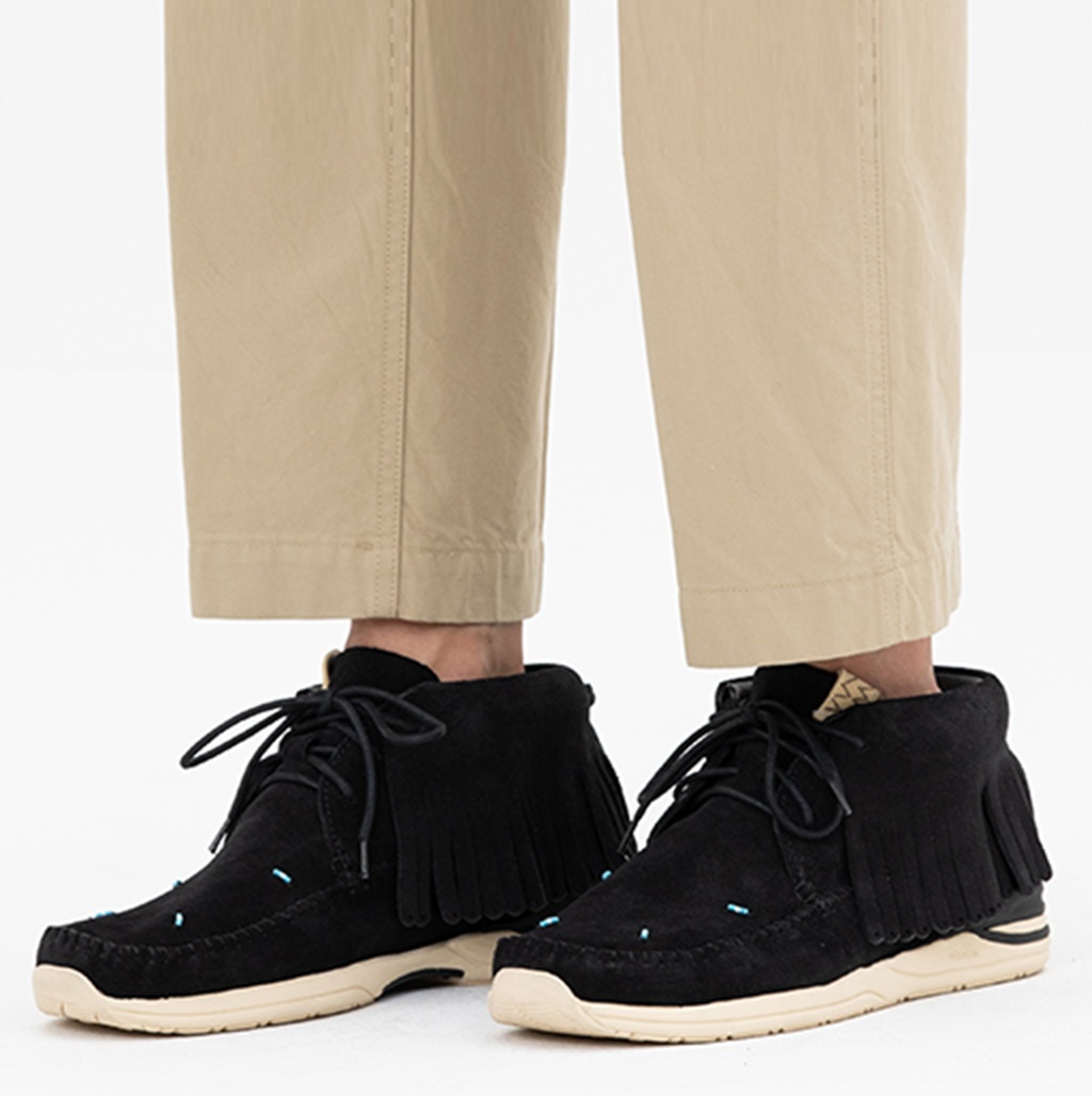 LAST PCS: VISVIM FBT LHAMO-FOLK - BLACK PRE ORDER ITEM (預訂中)