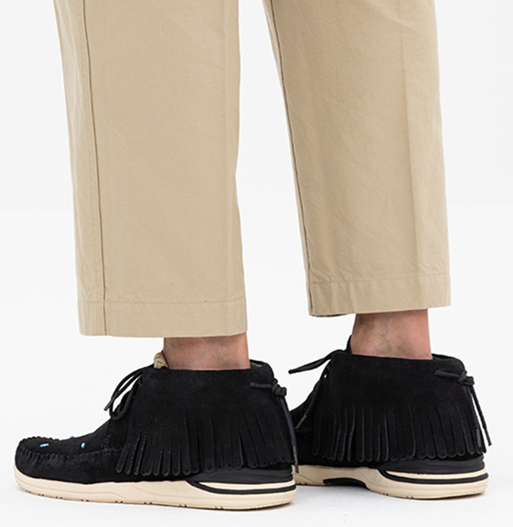LAST PCS: VISVIM FBT LHAMO-FOLK - BLACK PRE ORDER ITEM (預訂中)